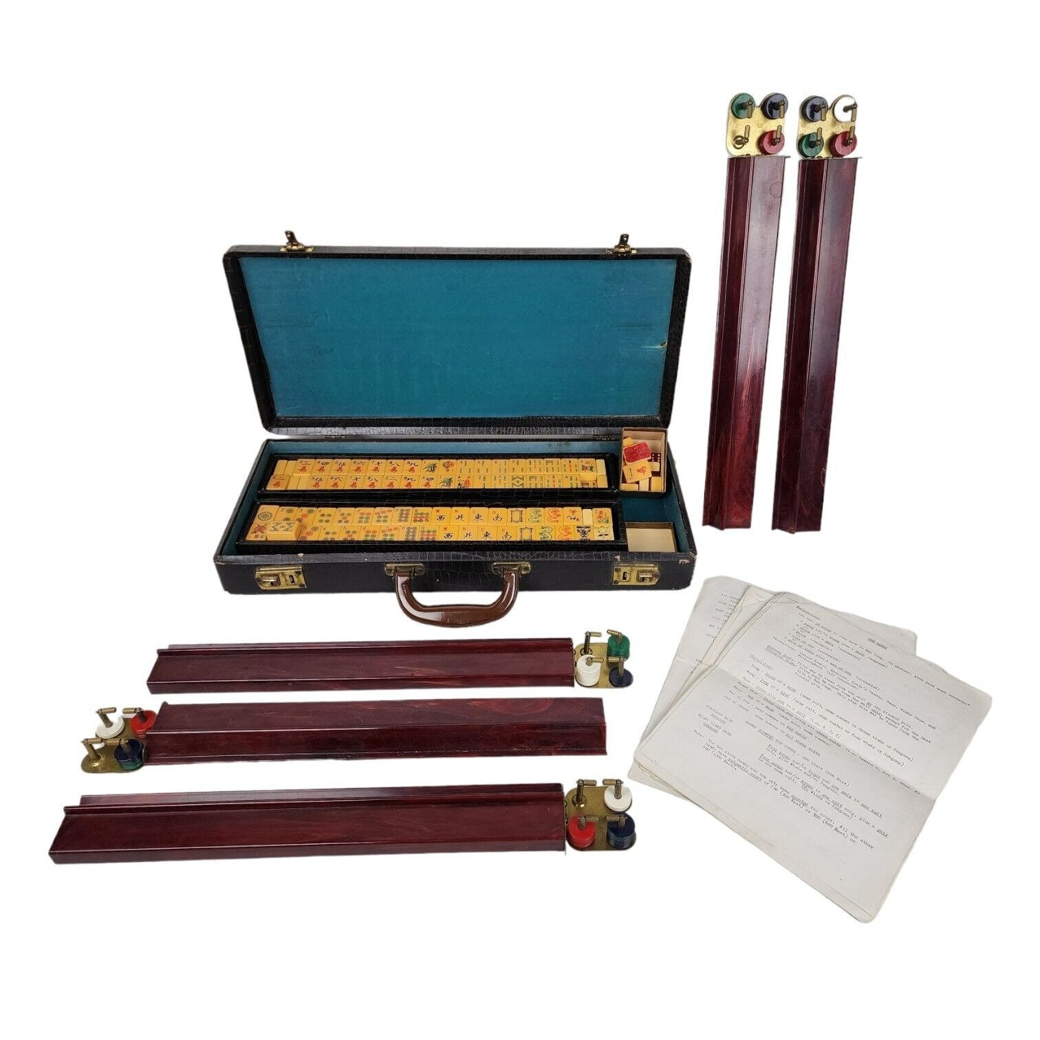 Tiffany & Co.'s Mahjong Set Comes In A Leather Box With Walnut Wood Tiles &  Silver Dice For Atas Mahjong Lovers 