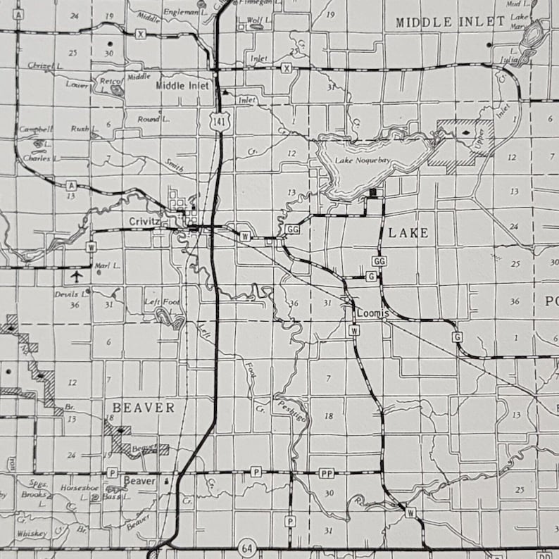 VTG Marinette County Map Wisconsin Department of Transportation ...