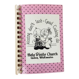 Holy Trinity Catholic Church School Cookbook Casco Wisconsin VTG Recipes Dessert