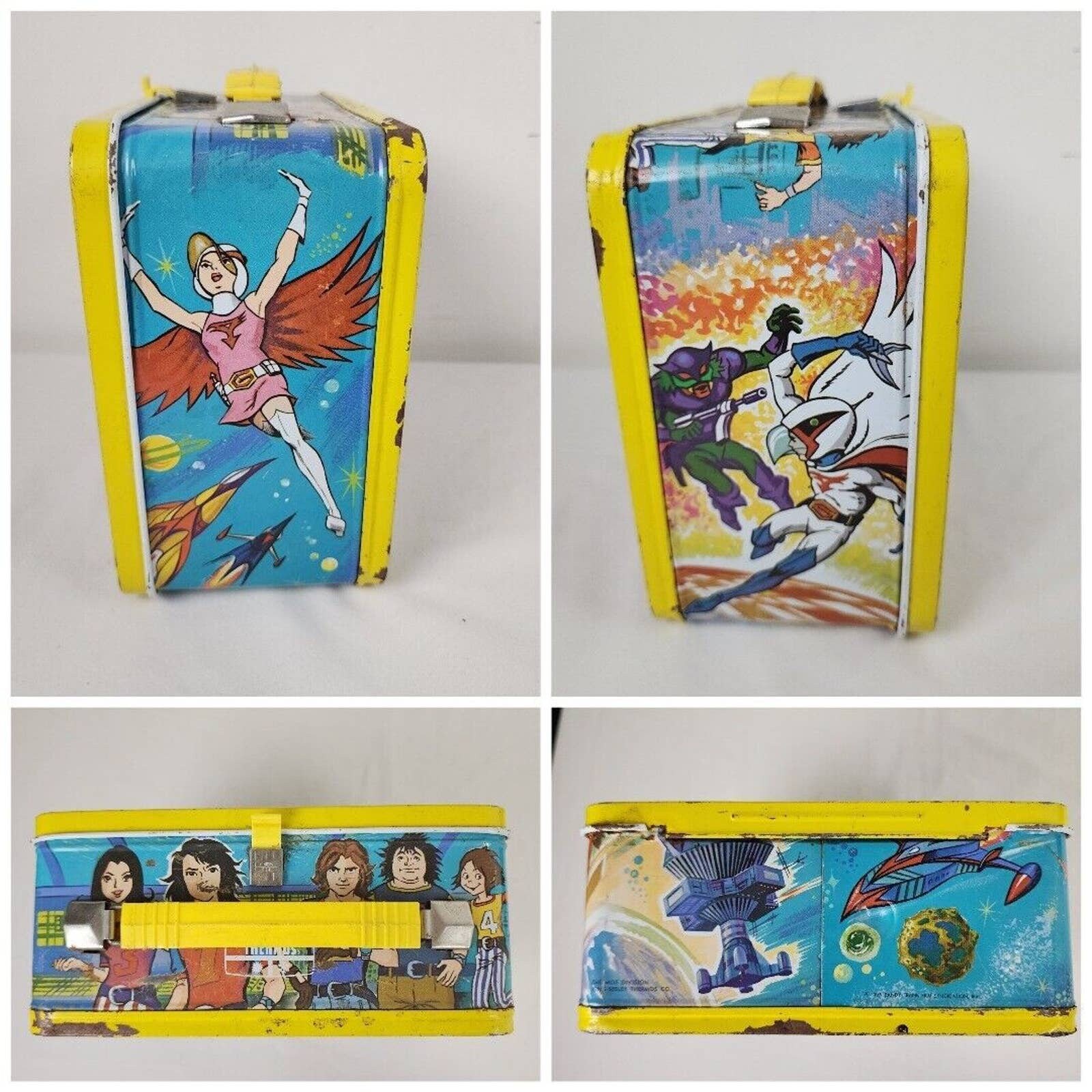 BATTLE OF THE PLANETS 缶ケース☆ Vintage 1979 Battle of the Planets Lunchbox With RARE Dark