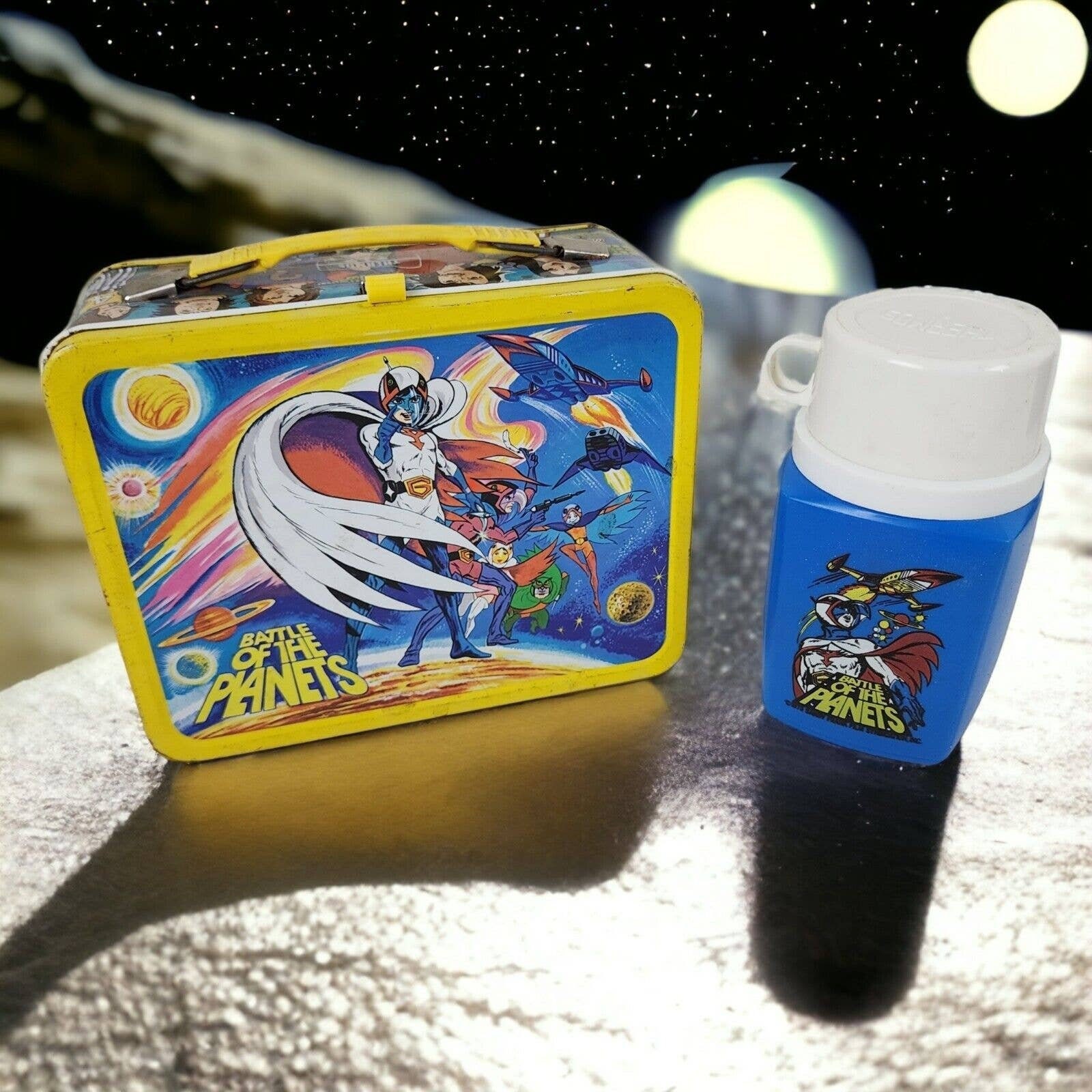 1979 Vintage Battle Of The Planets Lunchbox with Thermos