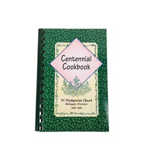 First Presbyterian Church Cookbook Sheboygan Wisconsin Vintage Recipes 1998 #1