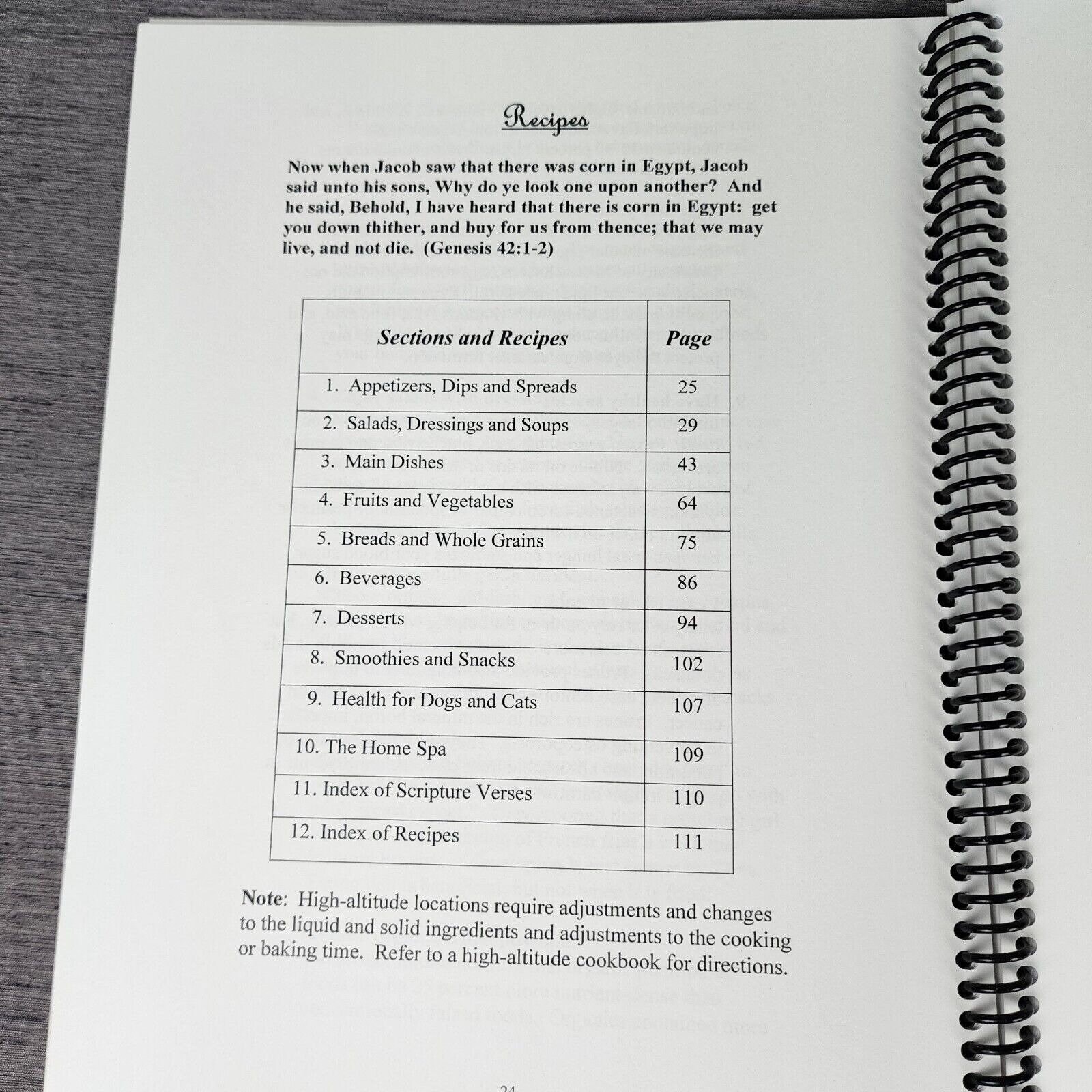 Biblically Based Cookbook Natural Food Recipes Barbara J. Cook Bible ...
