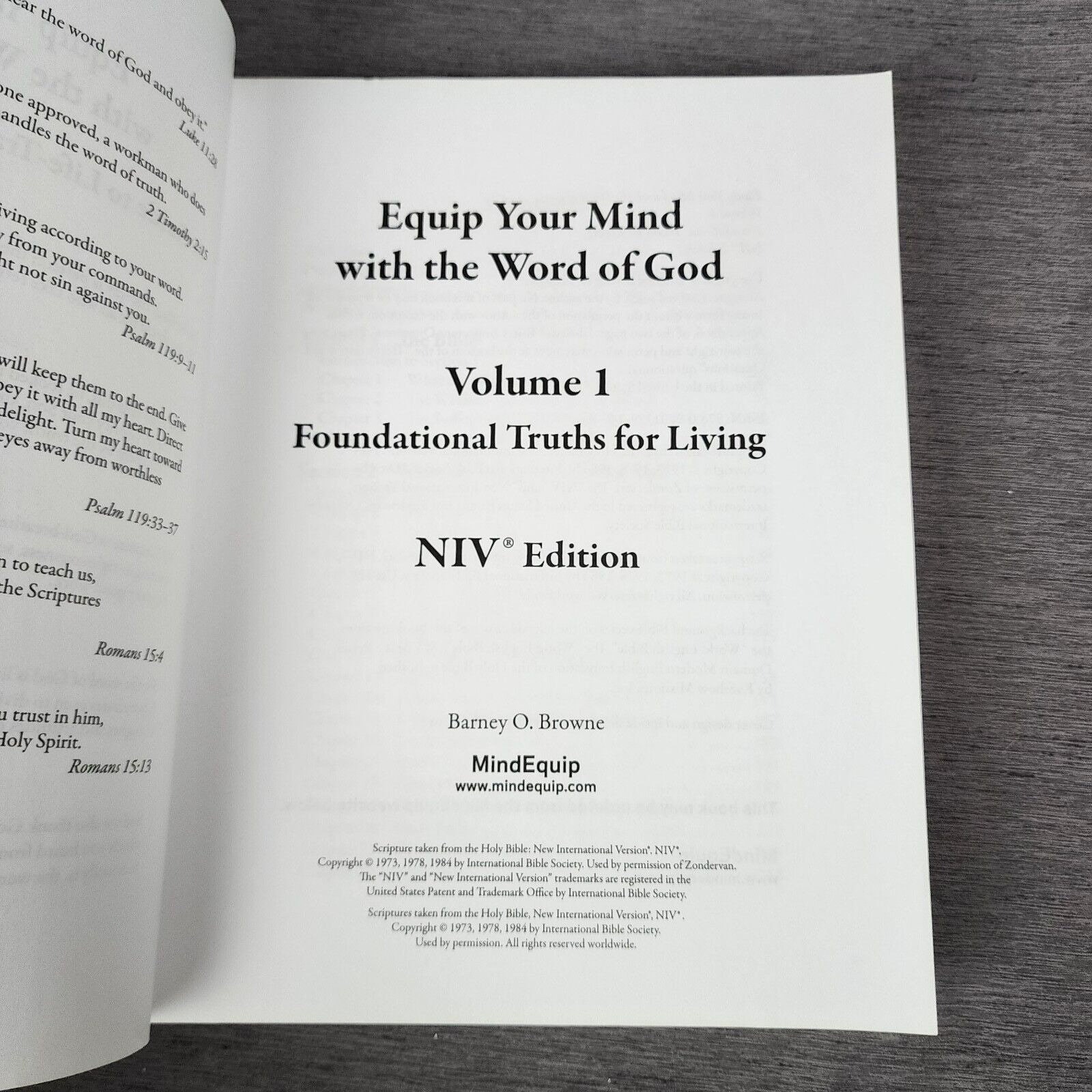 Equip Your Mind With the Word of God Volume 1 NIV Life Transforming ...