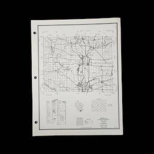 VTG Rock County Karte Wisconsin Verkehrsamt Straßen 1974 Roads