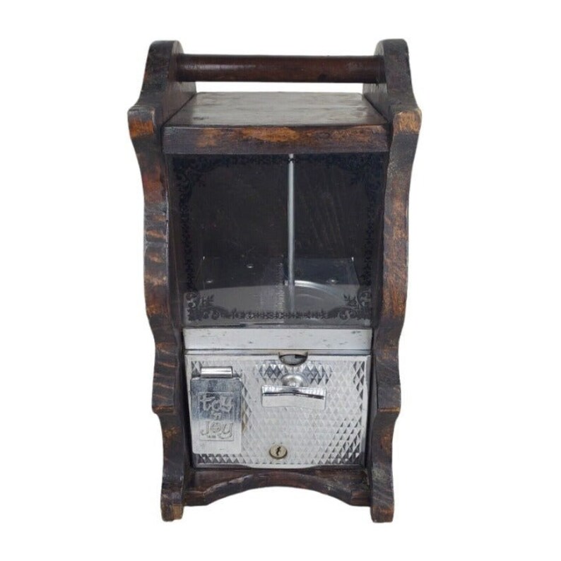 Vintage Toy 'n Joy Penny Gumball Machine Wooden 15 Etsy