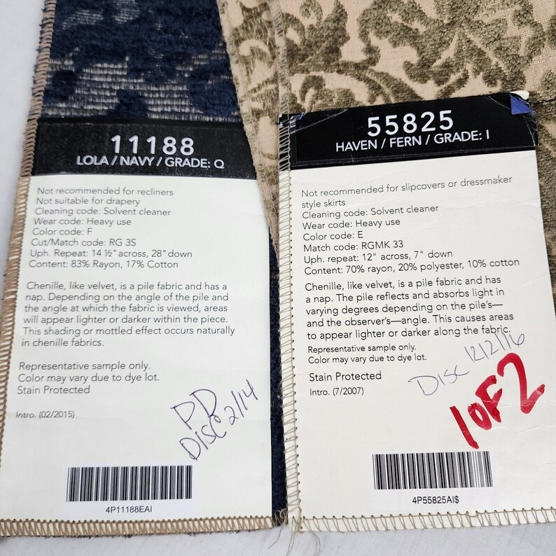 Ethan Allen Upholstery Fabric Samples Discontinued Brocade Haven Fern