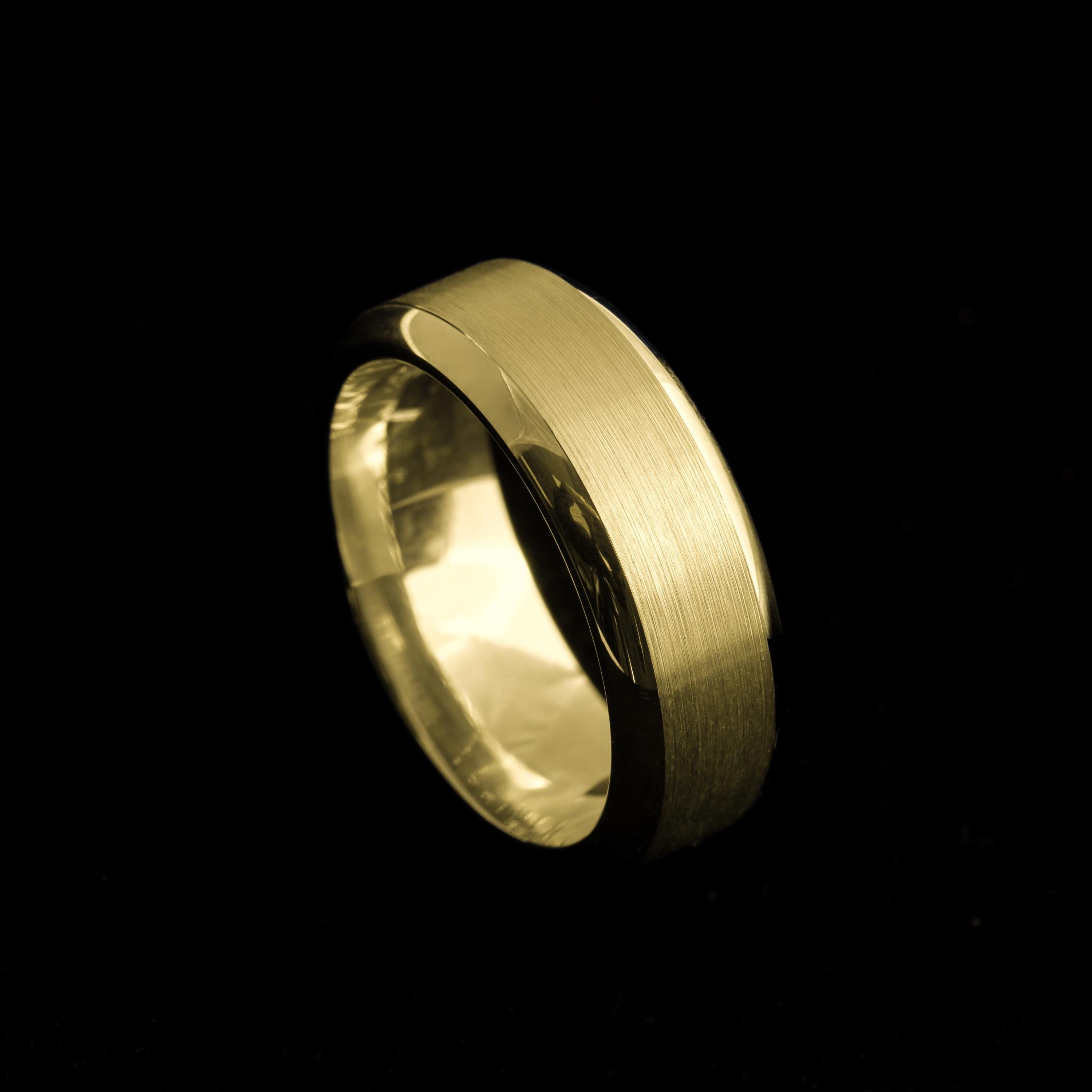 Herren Gold Ehering 6 MM, Herren Comfort Fit Ehering, 10k, 14k, 18k Echtgold Herrenring