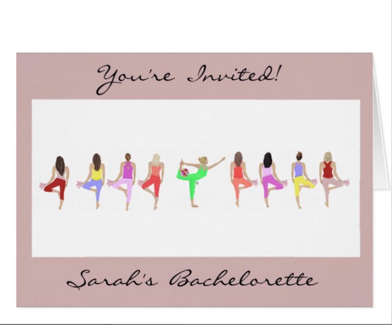Will You Be My BridesmaidBridesmaid ProposalInvitation CardsYoga Line BacheloretteThank You NotesBride Art Free 2-Day Shipping