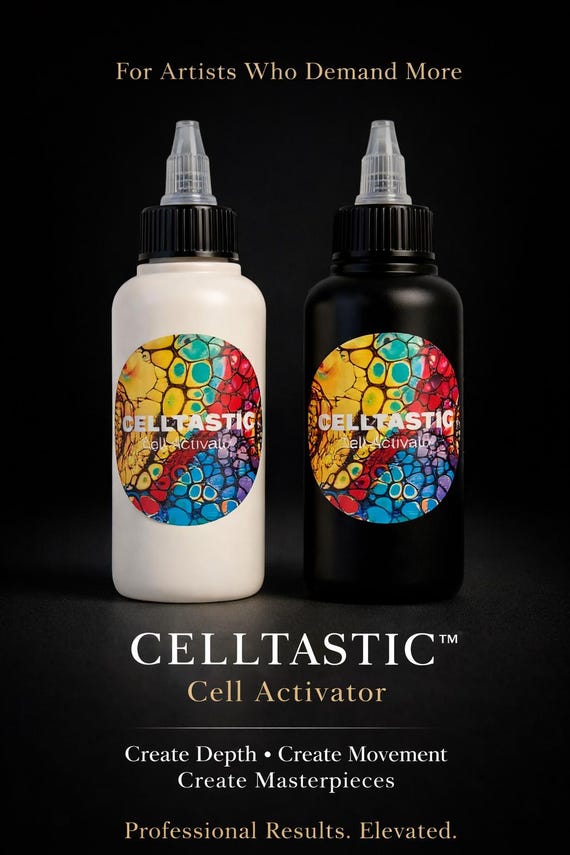 Celltastic Cell Activator 4oz – Acrylic Pouring Medium for Bloom & Swipe Techniques, Fluid Art Cells, Paint Pouring Supply