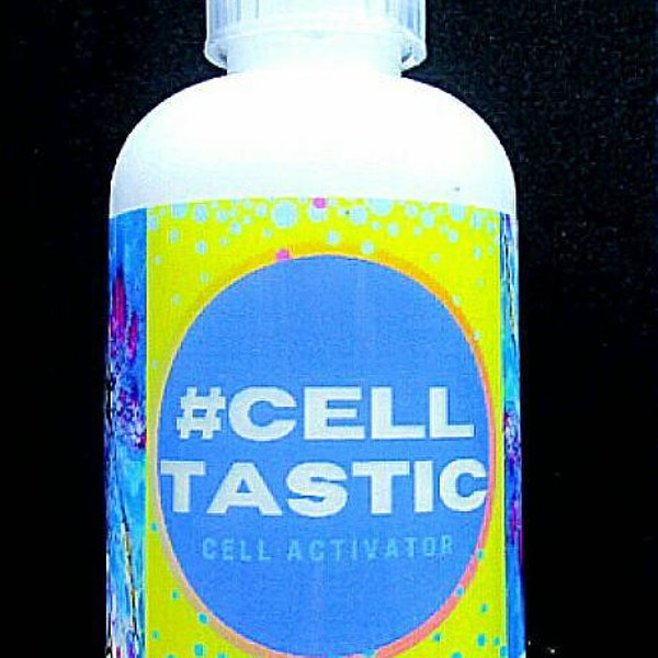 Flacon de 4 oz d'activateur cellulaire #Celltastic pour les fleurs à verser et à appliquer. Activateur de cellules, Bloom Pouring, Art fluide, Peinture acrylique *1 bouteille*