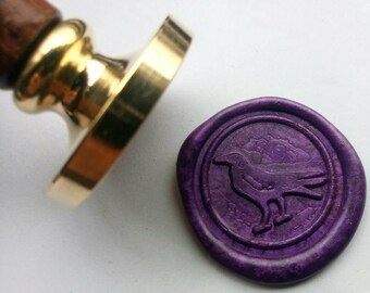 Raven wax seal stamp /bird Wax Seal Stamp /wedding wax seal stamp/Invitation sealing