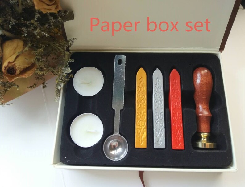Hibiscus flowers Wax Seal Stampplant Wax Stamp Kit Cactus Wax StampWax sealing kitwedding invitation wax seal stamp