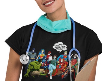 Nurse Gift for Women, Nurse Save the World, Nurse and Superheros, Nurse Shirt, Nurse Gifts