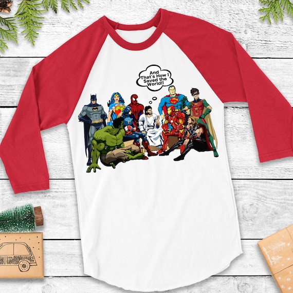 jesus superhero t shirt