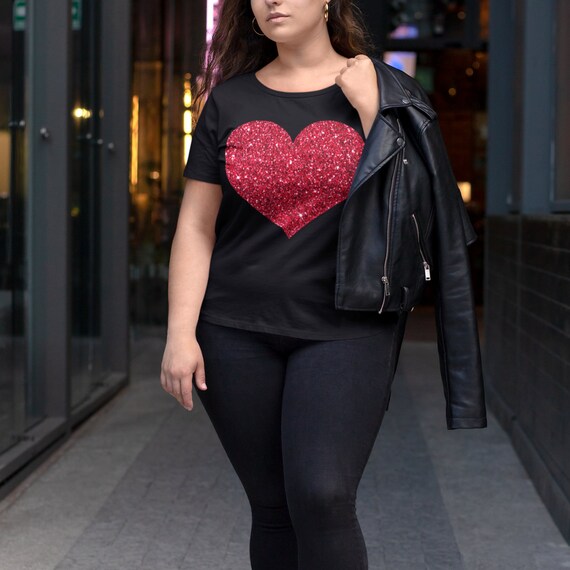 Plus Size Womens Valentine Shirt Heart Shirt Valentines Day Etsy