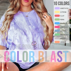 Comfort Color Blast Heavyweight T-Shirt Comfort Colors Amethyst Citrine | 10 Colors | 1745 Color Blast