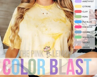 Comfort Colors Shirt Color Blast Heavyweight T-Shirt Comfort Color Blast Amethyst Color Citrine Color Tshirt 1745 Color Blast