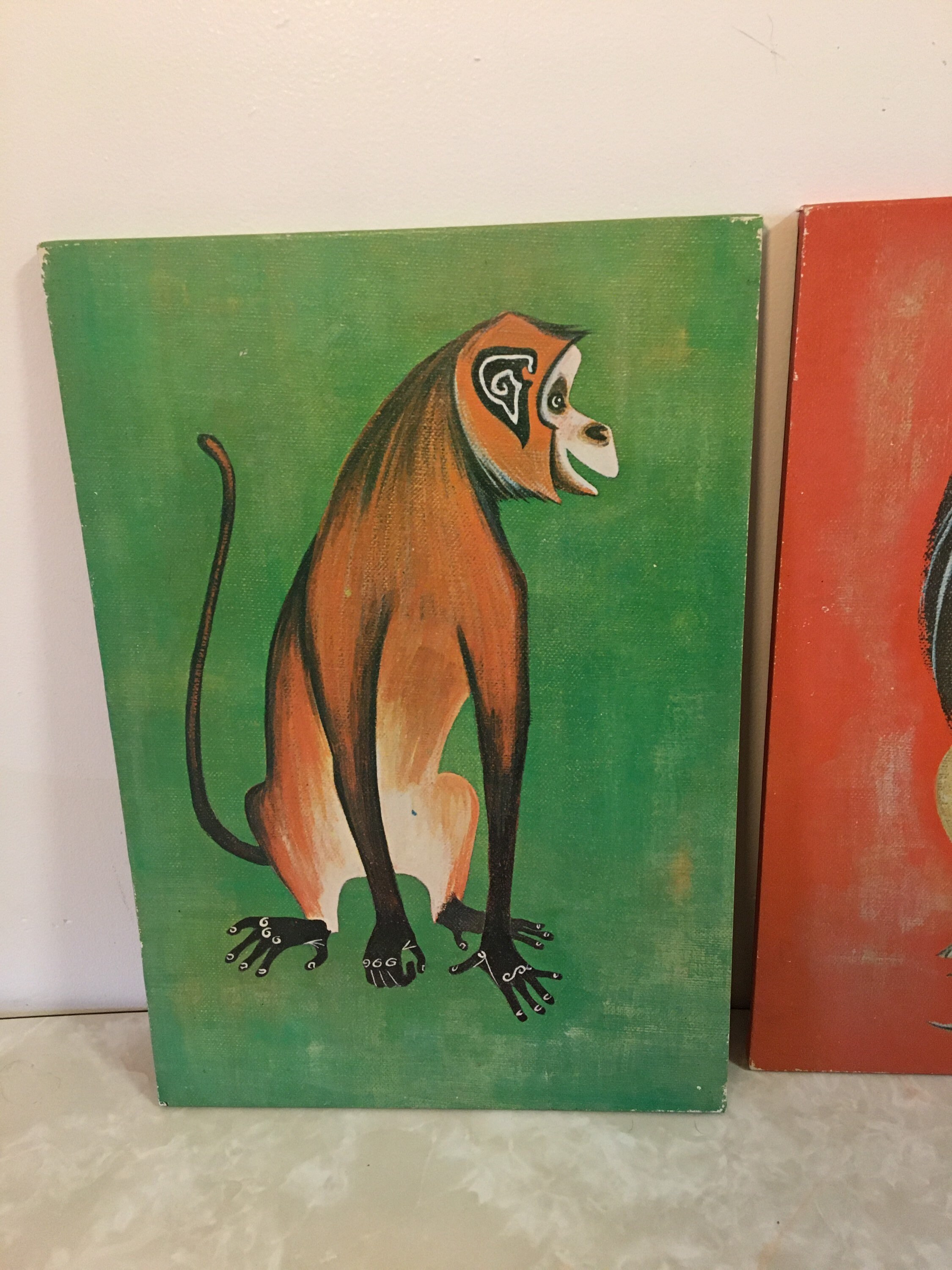 Vintage animal prints on board Etsy