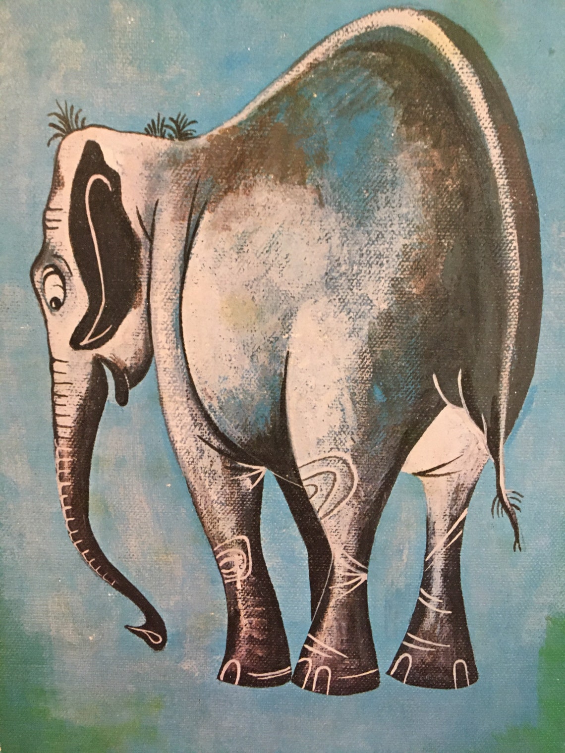 Vintage animal prints on board Etsy