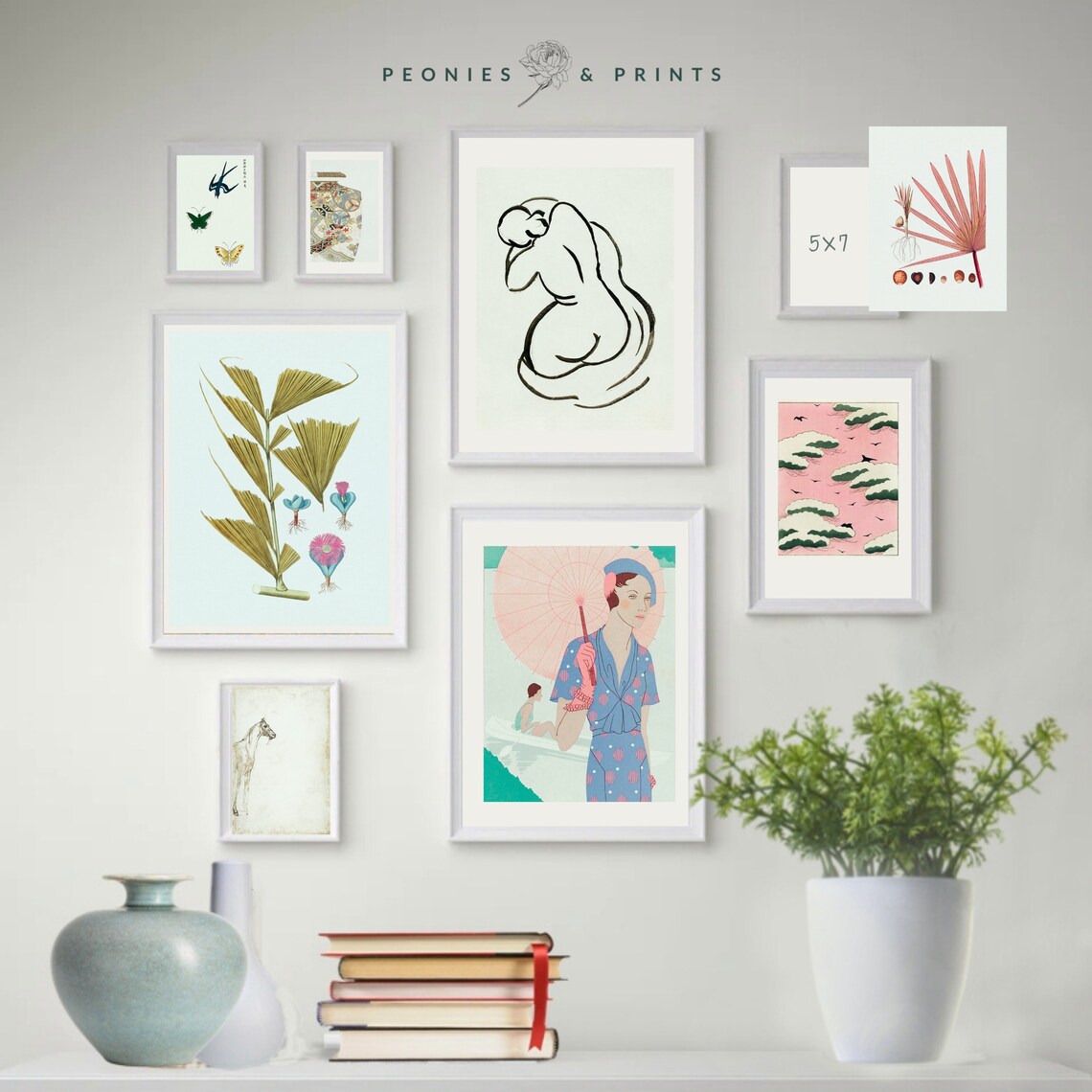 Gallery Wall Set PRINTABLES Picture Wall Cottagecore Etsy