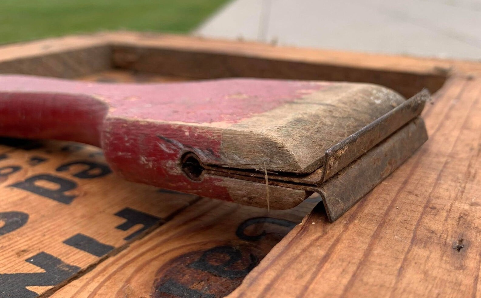 Vintage Red Devil Wood Scraper Old Tools Great Patina Etsy
