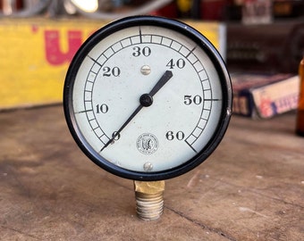 Moto Meter Gauge and Equipment Corp. - LaCrosse Wisconsin - Antique Gauge - Indian Head Graphic