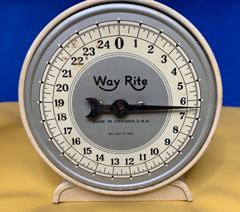 Retro Way Rite Kitchen Scale 25 Lbs. Vintage Home Decor - Etsy