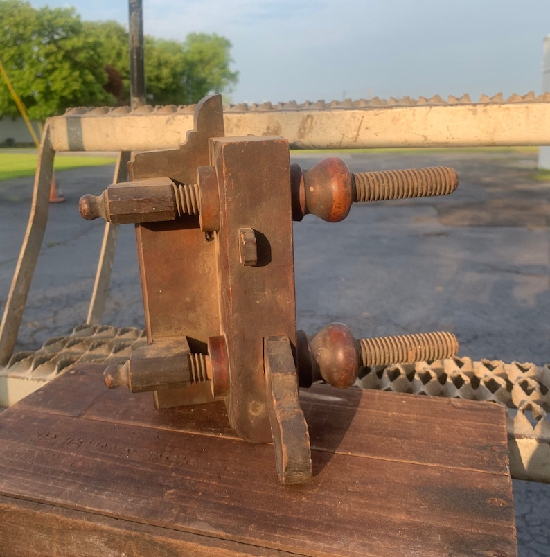 Vintage Screw Arm Wood Plane Antique Woodworking Tool No A Howland /& Co 88 NY Plow Plane