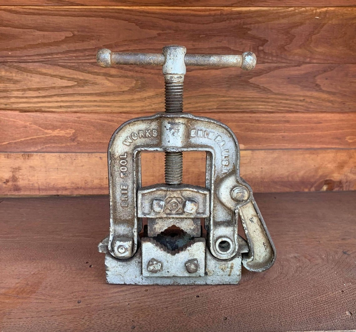 Antique Erie Tool Works Pipe Vise Made in USA Vintage Etsy UK