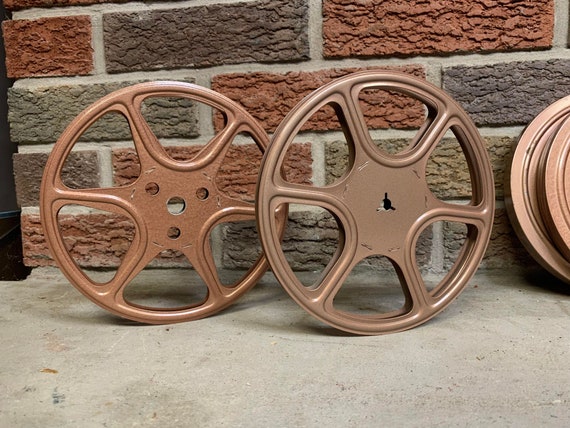 2 Vintage Film Movie Reels With Cases Retro Copper Rose Gold Color Vintage  Photography Decor -  Hong Kong