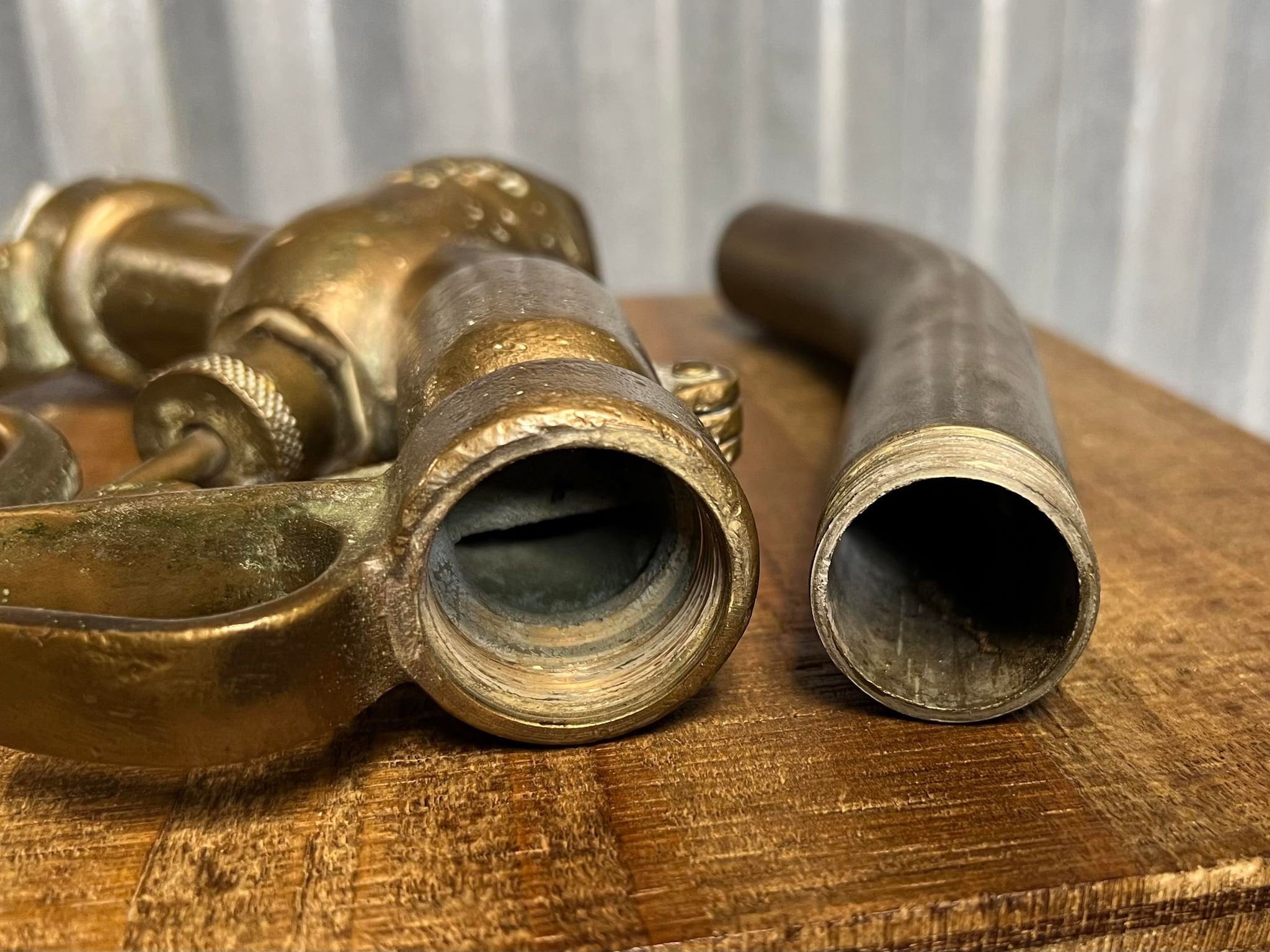 Lot Of Vintage Powell Brass Gas Pump Nozzle Parts
