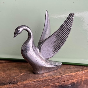 Antique Swan Chrome Hood Ornament - Vintage Automobilia - Antique Classic Car Truck Art Design
