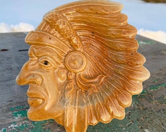 Native American Ashtray アメリカン　ビンテージ　灰皿 Vintage Indian Head Ashtray - Made in Occupied Japan
