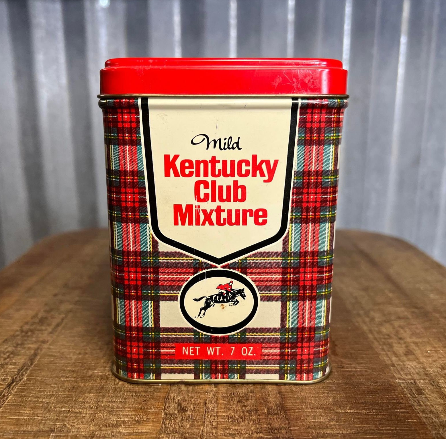 Buy Kentucky Club Mixture 7 Oz Vintage Tobacco Tin Can - Great Graphics -  Tobacciana Wheeling West Virginia Online in India