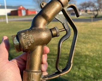 Antique Brass Buckeye Gas Pump Nozzle Patent May 8 926 Old Gas Station  Petroliana Vintage Gas and Oil Parts -  Israel