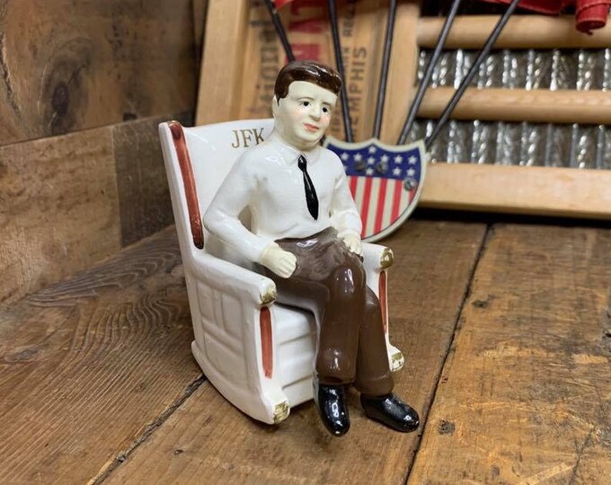 Vintage JFK Salt and Pepper Shaker Set Made in Japan John F. Kennedy