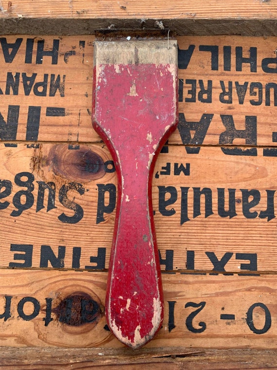 Antique Industrial Metal Shears Tin Snips Giant Scissors Weathered Red  Paint Nice Patina -  Finland