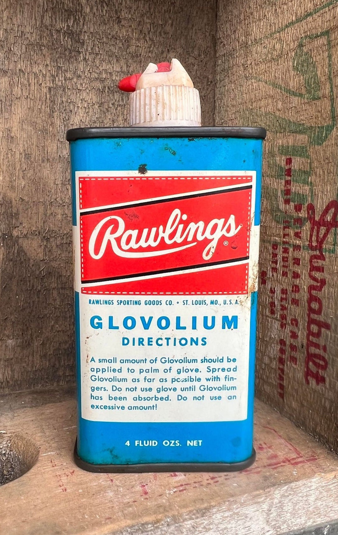 Ancienne Huile Rawlings Glovolium Pour Gant De Baseball - Années 60 - Vintage