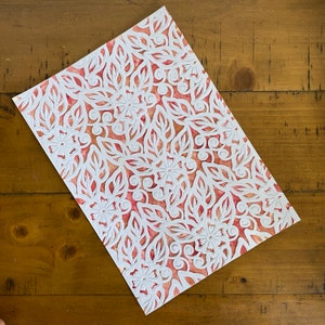 Papercut floreale ad acquerello // Paper Cut Art