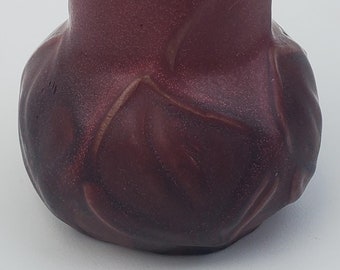 Van Briggle Art Pottery Vase - Leaf Vase Shape 645 - Designed By Emma Kinkaid - Teen Era Dirty Bottom - Colorado Springs Art Pottery - 4&quot;