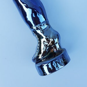 Vintage Victorian Ladies Boot Glass Flask Bottle - 1970&#39;s Era - Limited Edition Carnival Glass Bottle Club Issue - 7.375&quot;