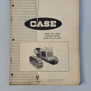 1963 Case Model 310 Utility Crawler Tractor Parts List Catalog - B631 Edition - Vintage Detailed Parts Catalog - 204 Pages