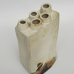 Charles Rothschild BarLo Studio Pottery Large Mid Mod Stoneware Vase - Oregon Studio Pottery - Mid Century Style Vase - Geometric Design