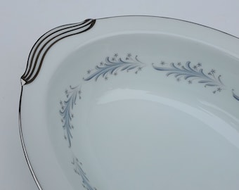 Plat De Service Noritake Whitebrook - Bol Ovale Sur Pied - Légumes / Purée