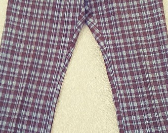 Vintage Levi's Panatela Flared Legs Plaid Disco Pants - 1970's era