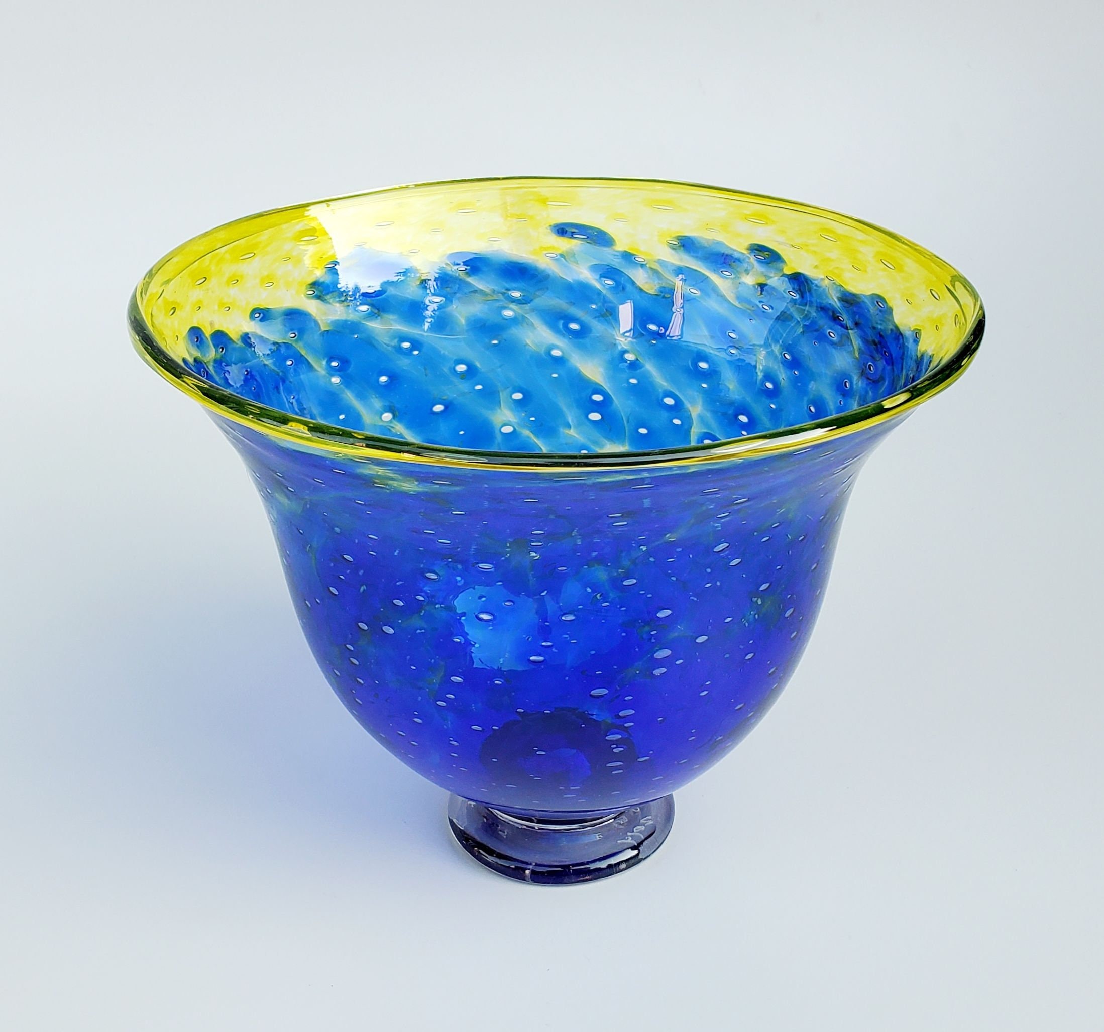 Garden City Glassworks Hand Blown Art Glass Vase - Skagway