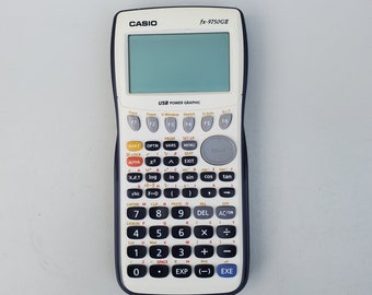 Casio FX-9750GII Graphing Calculator - Pie Charts - Bar Graphs - USB Power Graphic Connectivity - 62kb Ram - Graph Solving Calculator SAT