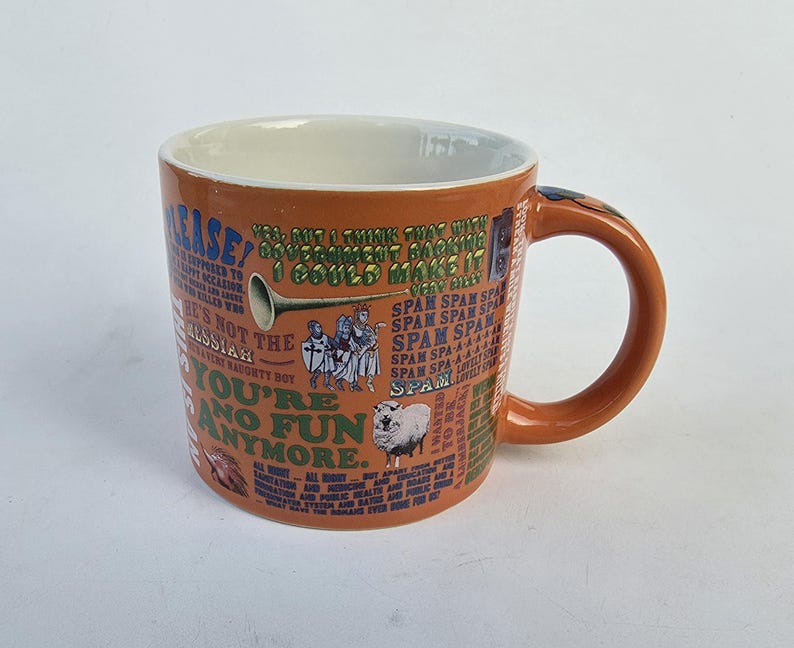 The Unemployed Philosophers Guild Monty Python Coffee Mug