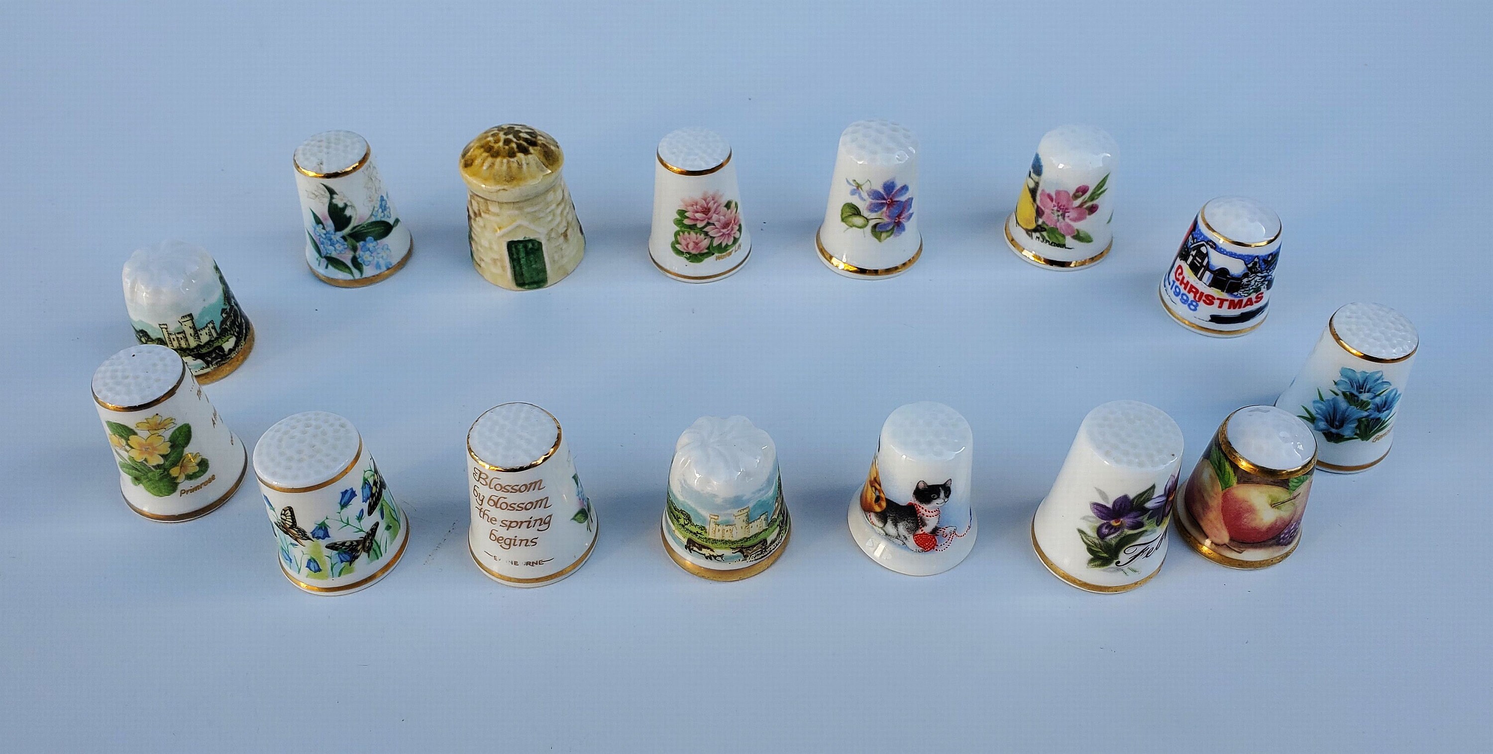 Made in England Thimble Collection Bone China Wedgewood Etsy